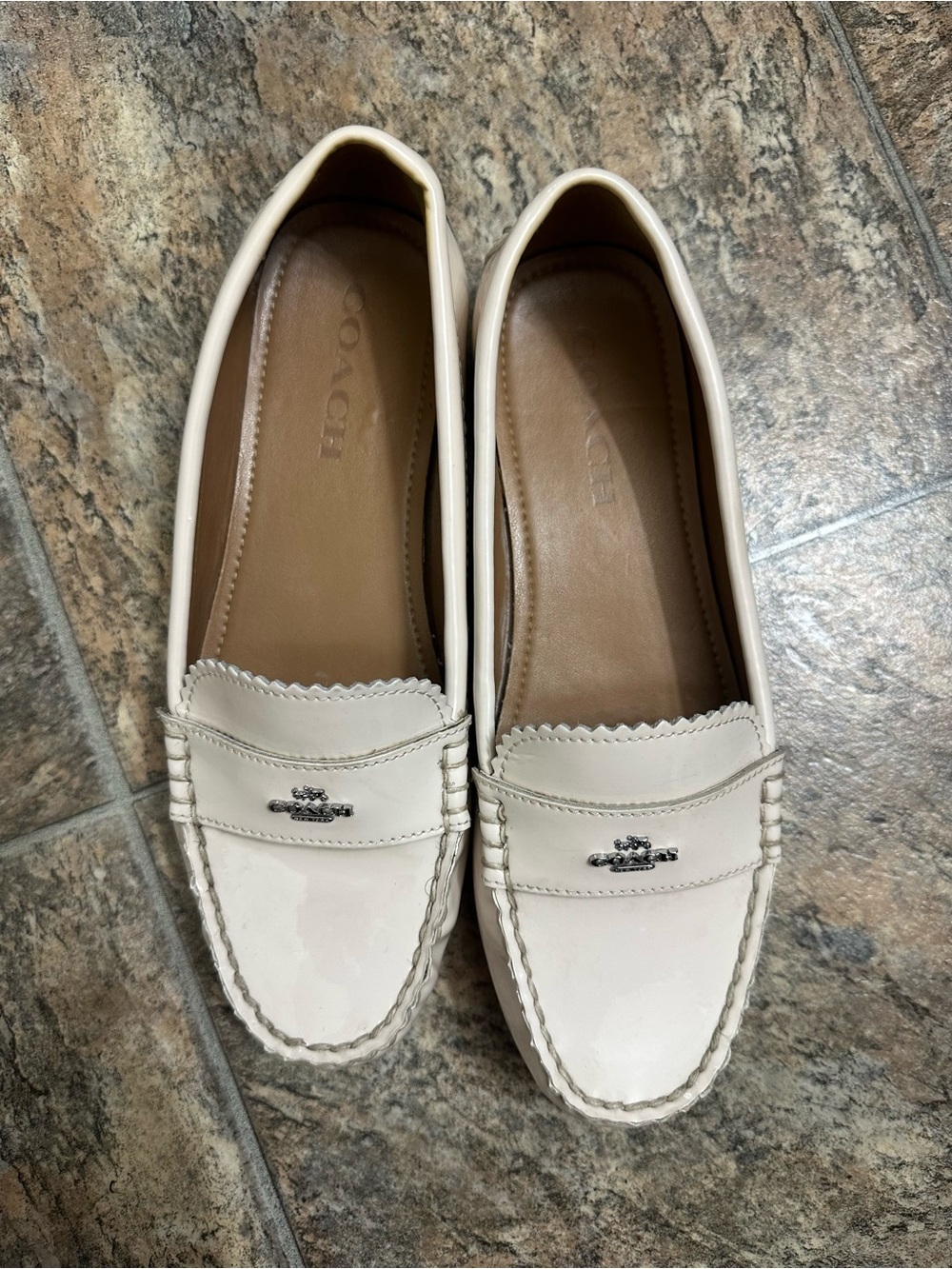 Coach Odette Beefroll Patent Leather Loafers- Size 7.5